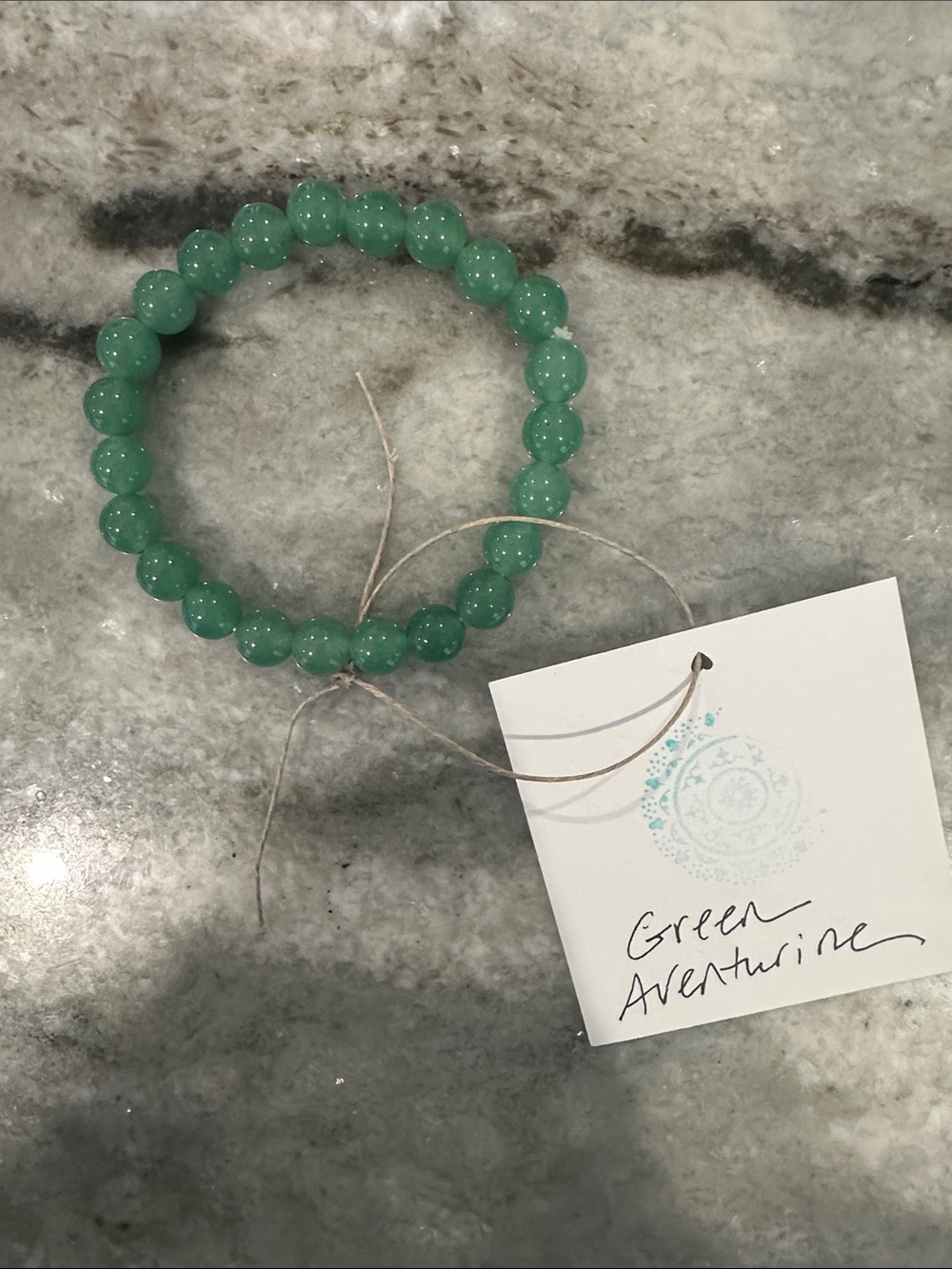 Reiki Infused Green Aventurine Natural Stone Beaded Bracelet